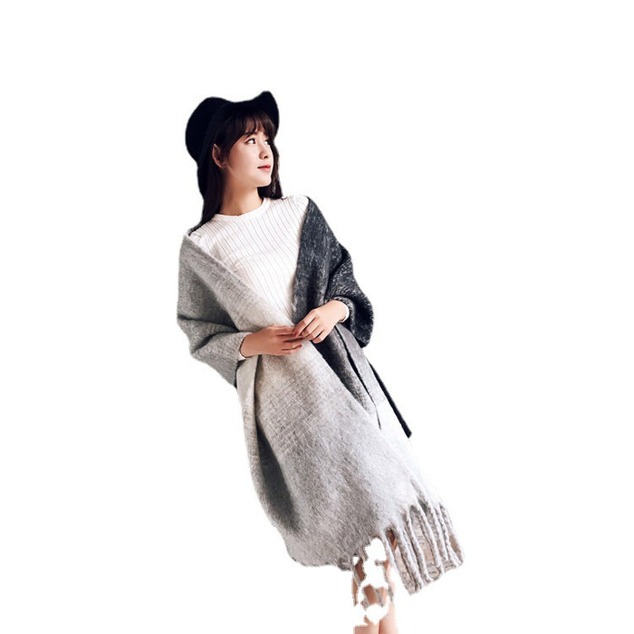 Women's Korean-Style Long Scarf Tassel - Lovin’ The Beauty 