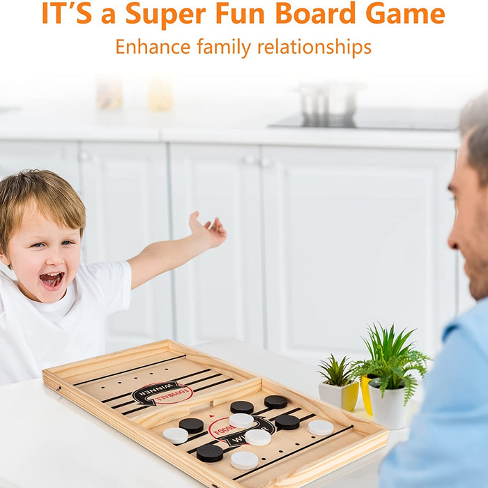 Fast Sling Puck Wooden Board Game - Lovin’ The Beauty 