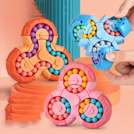 2-in-1 STEM Rotating Magic Bean Cube &nFidget Spinner Toys 2-in-1 - Lovin’ The Beauty 