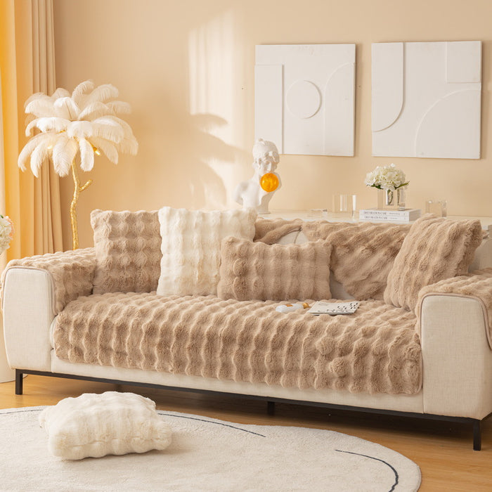 Warm Sofa Bubble Plush Pillowcase Pillow - Lovin’ The Beauty 
