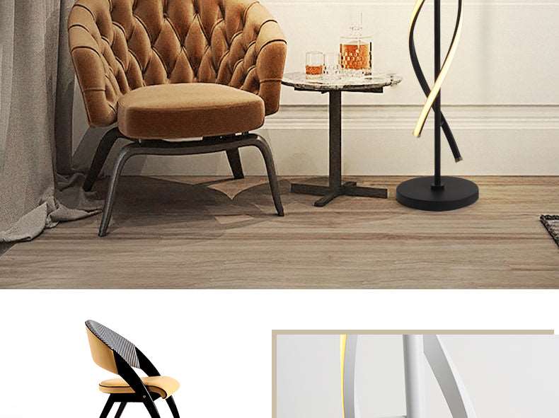 Elegant Spiral Floor Lamp - Lovin’ The Beauty 