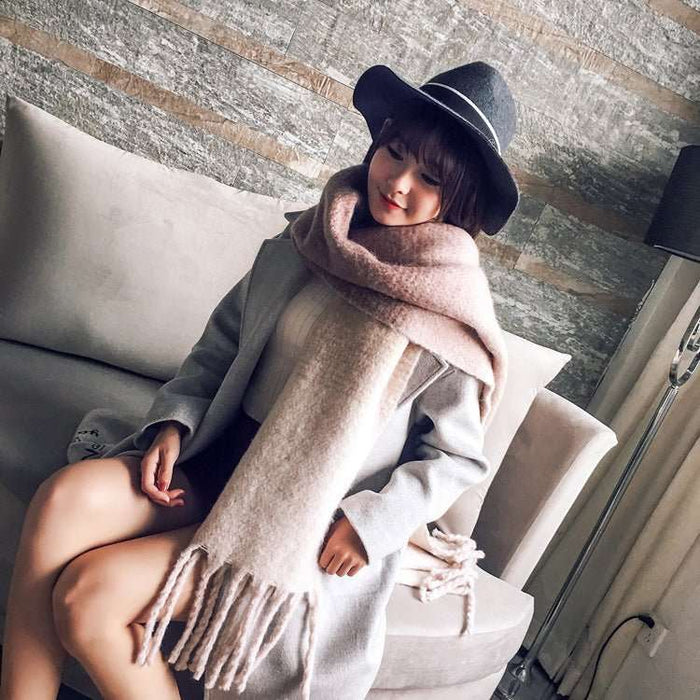 Women's Korean - Style Long Scarf Tassel - Lovin’ The Beauty