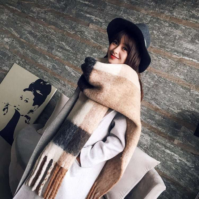Women's Korean - Style Long Scarf Tassel - Lovin’ The Beauty