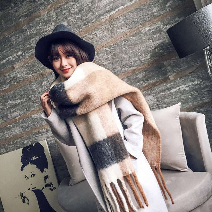 Women's Korean - Style Long Scarf Tassel - Lovin’ The Beauty