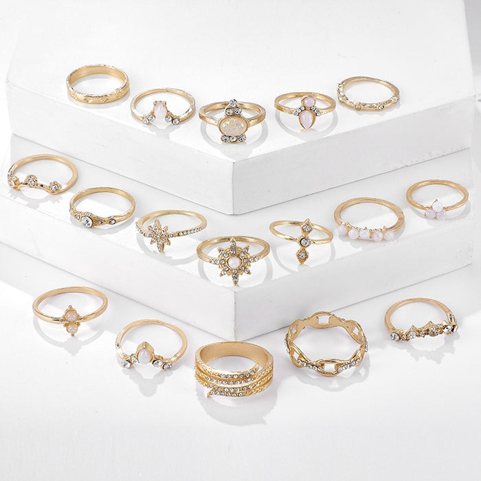 Boho Vintage Multi-Variety Jewelry Ring Set - Lovin’ The Beauty 