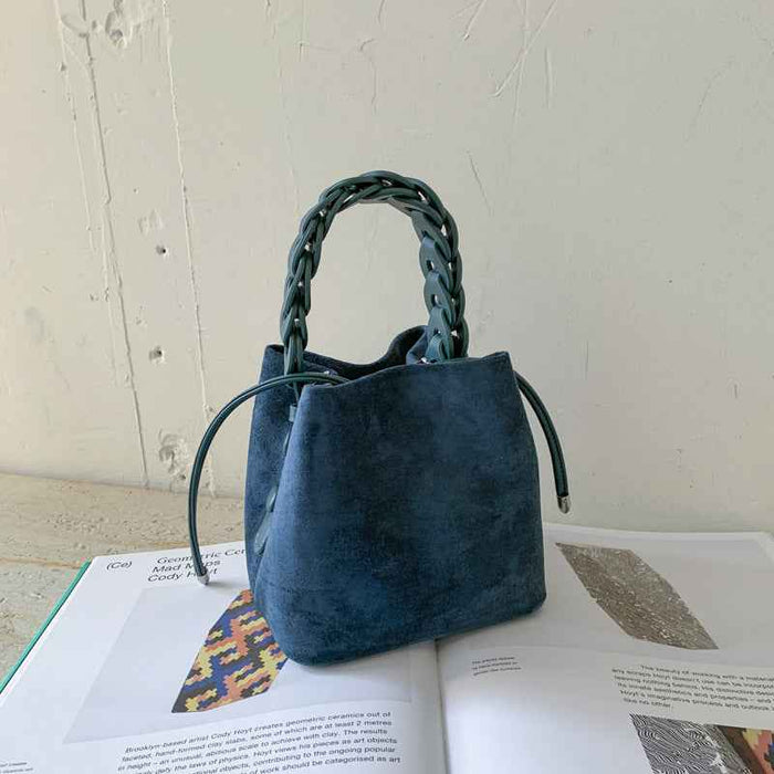 Matte Stitching Premium Affordable Luxury Fashion Suede Crossbody Bag