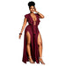 Ruffle-Trimmed Wide-leg Split Jumpsuit