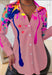 Spring And Autumn Leisure Ink-Splash Printed Side Slit Long Sleeve Shirt - Lovin’ The Beauty 