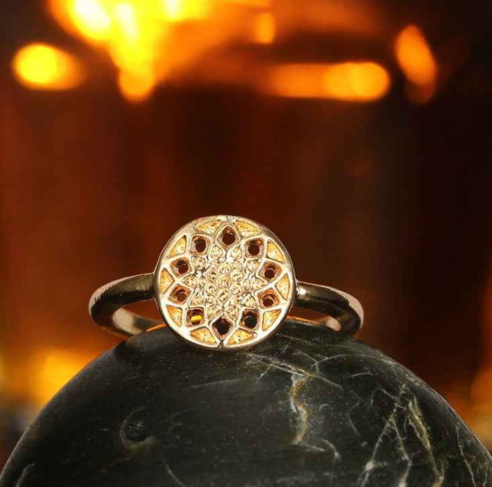 Gold Dreamcatcher Knuckle Ring Boho Style For Women Party Jewelry