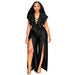 Ruffle-Trimmed Wide-leg Split Jumpsuit