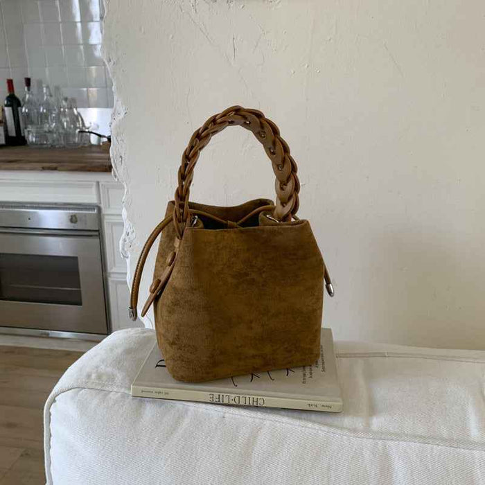 Matte Stitching Premium Affordable Luxury Fashion Suede Crossbody Bag