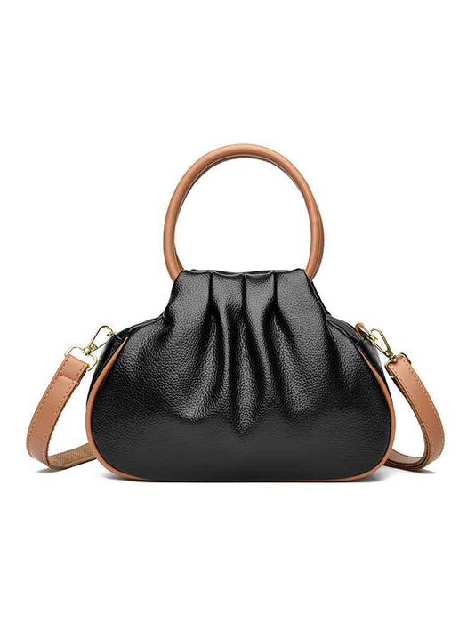 Pleated Crossbody Shoulder Bag For Women