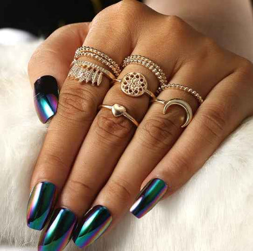 Gold Dreamcatcher Knuckle Ring Boho Style For Women Party Jewelry