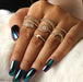 Gold Dreamcatcher Knuckle Ring Boho Style For Women Party Jewelry