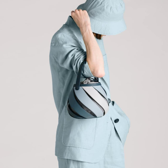 Cylindrical Contrast Portable Diamond Bucket Bag - Lovin’ The Beauty 