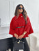 New Stand Collar Batwing Sleeves Cloak Top With Belt Ins Fashion Temperament Jacket Woolen Sweater Outwear For Women Clothing - Lovin’ The Beauty 