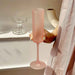 Ins Style French Straight High Leg Glass Atmosphere Wine Glass Matte Powder