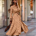 Autumn Mid - Length Flannel Dress with Belt - Lovin’ The Beauty