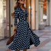 Autumn Mid - Length Flannel Dress with Belt - Lovin’ The Beauty