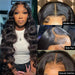 4x6 Lace Closure Wig Human Hair Natural Color Three-Dimensional Body Wave Density