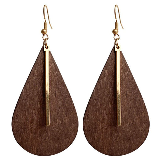 Bohemian Wooden Metal Earrings - Lovin’ The Beauty