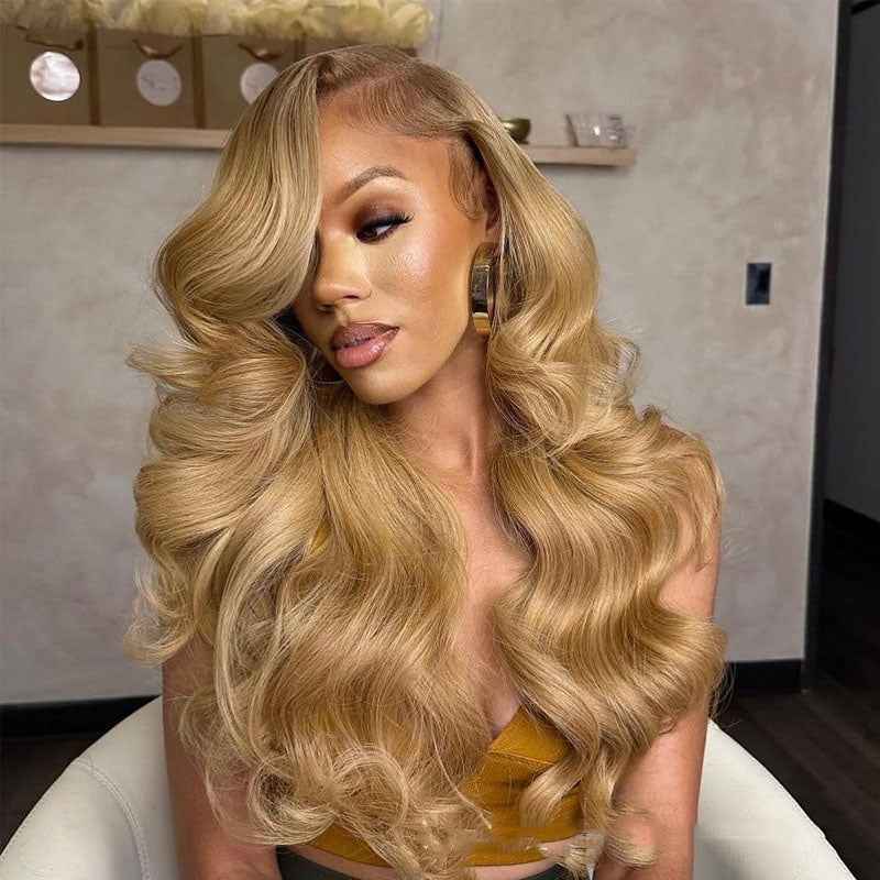 Human Hair Wig Front Lace All Real Hair 13 X4 Headgear