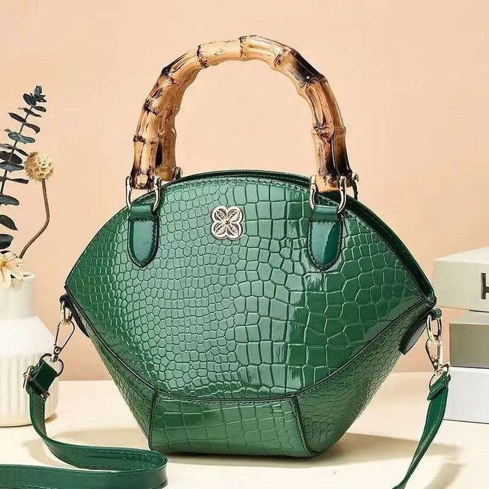 Crocodile Bamboo Handbag - Lovin’ The Beauty