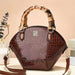 Crocodile Bamboo Handbag - Lovin’ The Beauty