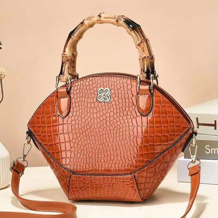 Crocodile Bamboo Handbag - Lovin’ The Beauty