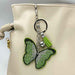 Diamond Encrusted Butterfly Keychain Tassel Bag Charm