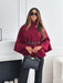 New Stand Collar Batwing Sleeves Cloak Top With Belt Ins Fashion Temperament Jacket Woolen Sweater Outwear For Women Clothing - Lovin’ The Beauty 