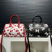 Women's Soft Leather Handbag Cute Patchwork Easy Matching