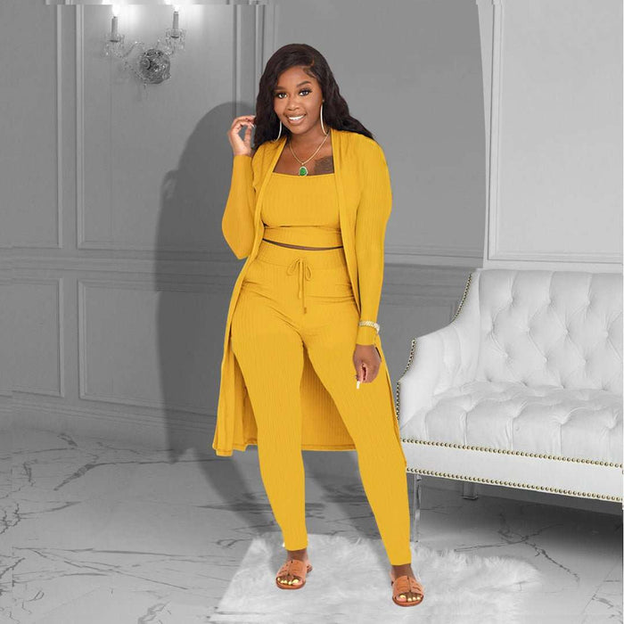 Women's Fashion Solid Three - piece Suit - Lovin’ The Beauty