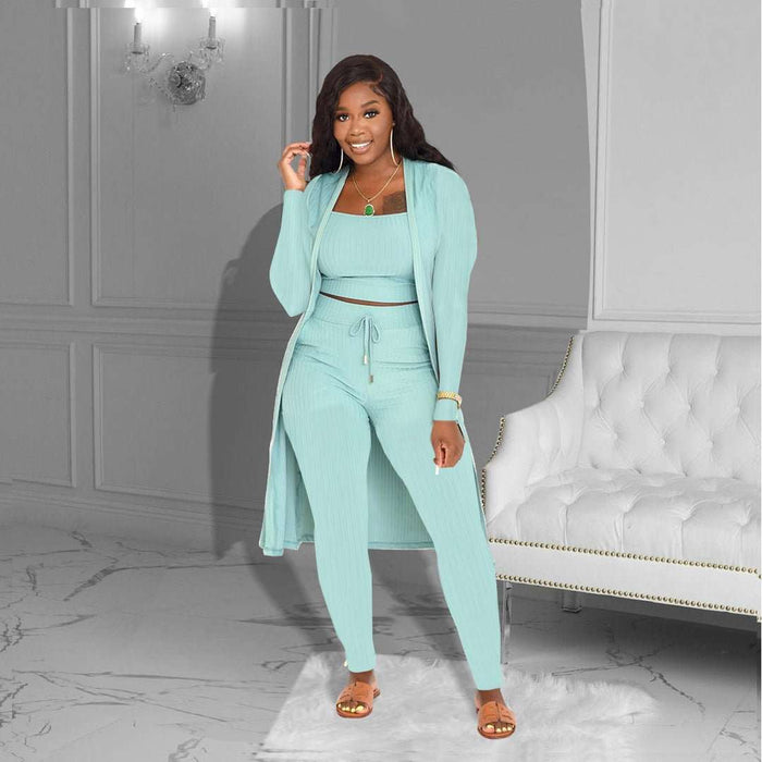Women's Fashion Solid Three - piece Suit - Lovin’ The Beauty